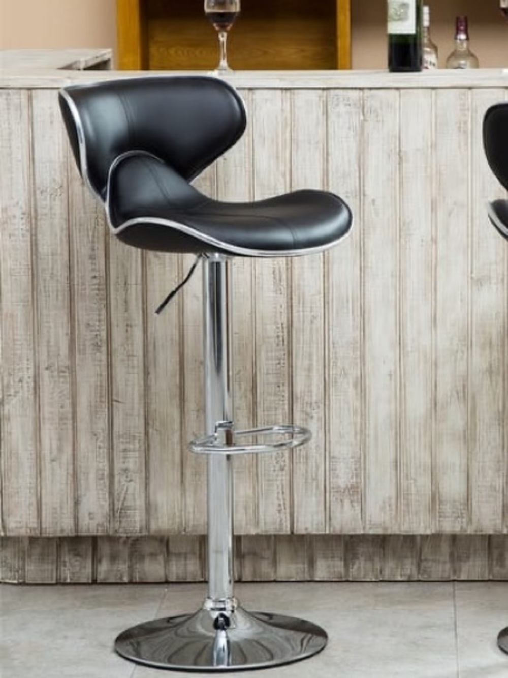 Ashley Furniture Pollzen Tall Upholstered Swivel Barstool